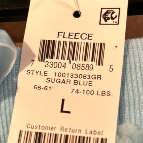 EPIC THREADS GIRLS SUGAR BLUE FLEECE PEACE SIGN 2-PC SET - Picture 8 of 9